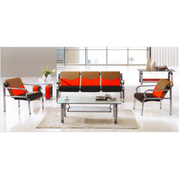 Fábrica de venda direta design de sofá de escritório de couro pequeno